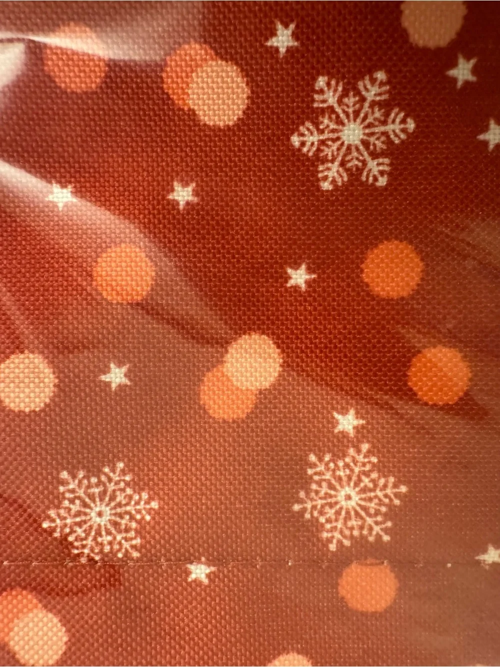 Thirty-One Medium Utility Tote Fun Flurries Red Star NIP
